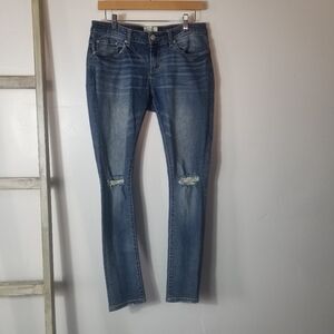 BKE DENIM WOMEN'S STELLA SKINNY DISTRESSED JEANS SIZE 28R